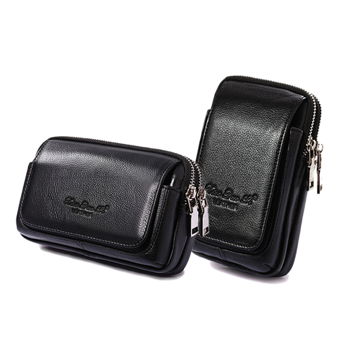 Men Genuine Leather Waist Fann - Leatherwork Wallet ulasan dan harga