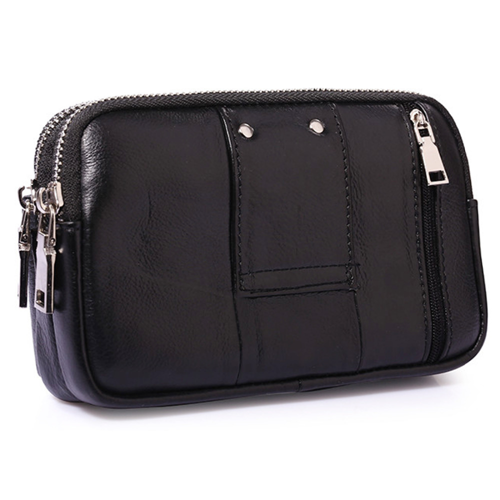Men Genuine Leather Waist Fann - Leatherwork Wallet ulasan dan harga