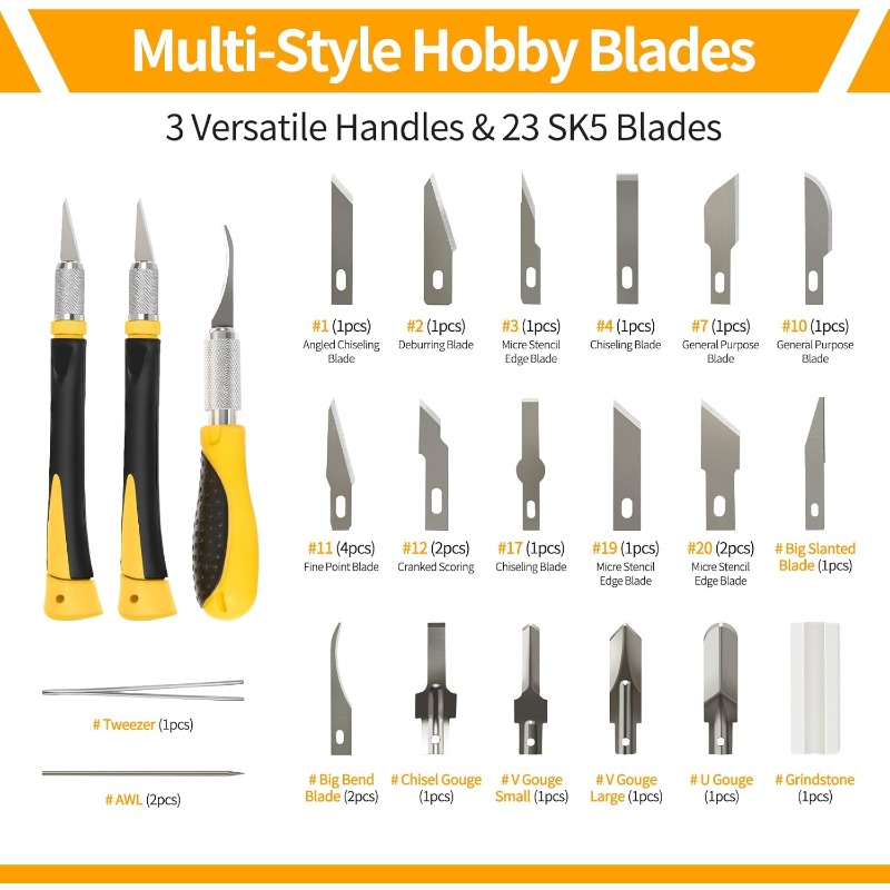 30PCS Precision Hobby Knife Se - Leatherwork Hobby ulasan dan harga