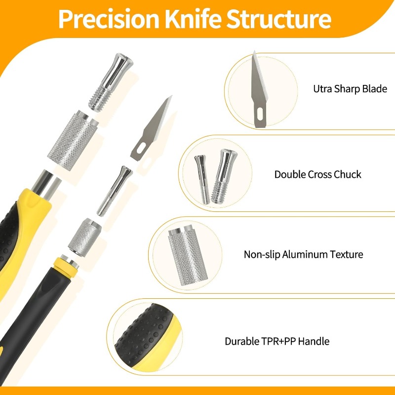 30PCS Precision Hobby Knife Se - Leatherwork Hobby ulasan dan harga