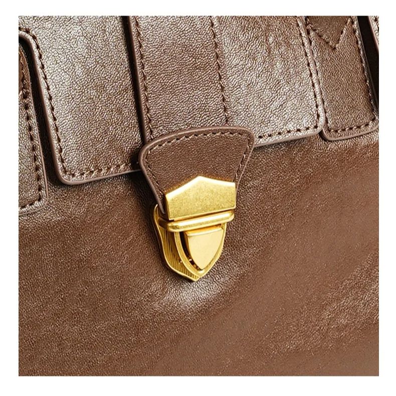 Women's Leather Briefcase: Cro - Leather Work Japan ulasan dan harga