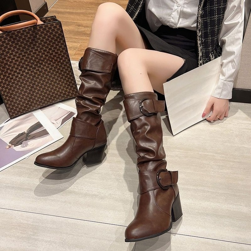 Retro Leather Round Toe Women' - Leather Works ulasan dan harga