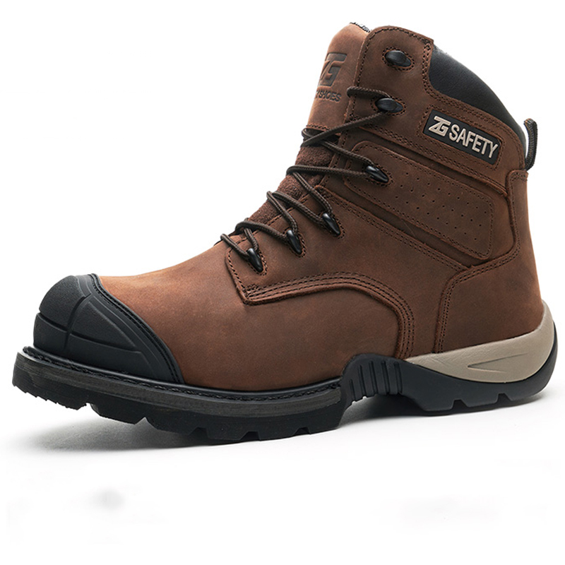 Cowhide Work Boots genuine lea - Leather Work Fabric ulasan dan harga