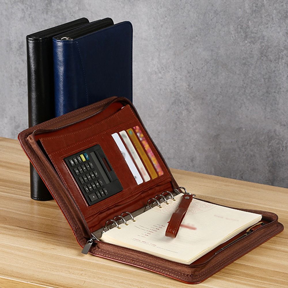 Portable File Folder 6-Ring Ca - Leatherwork Books ulasan dan harga