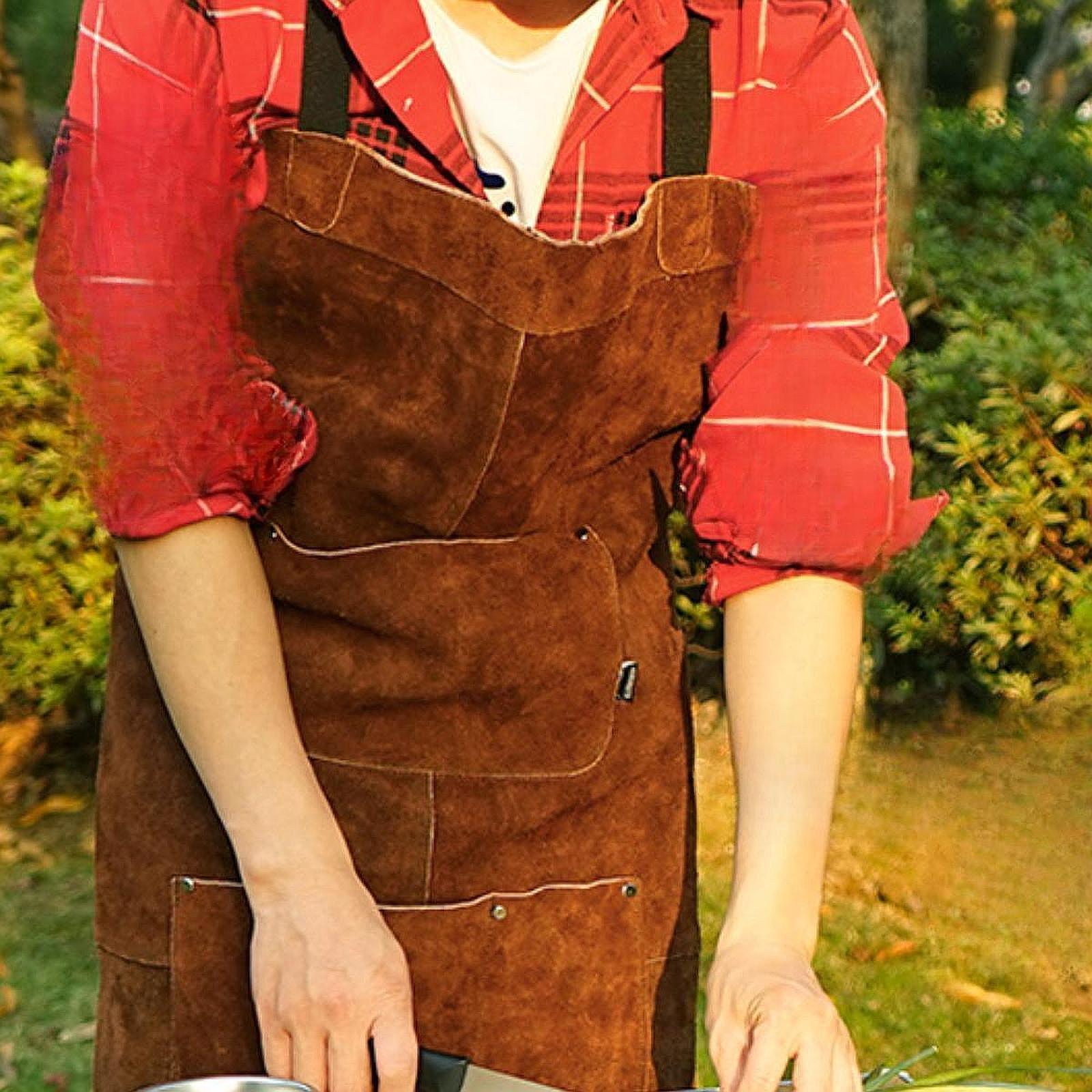 Workshop Garage Apron Wear Res - Leather Work Japan ulasan dan harga