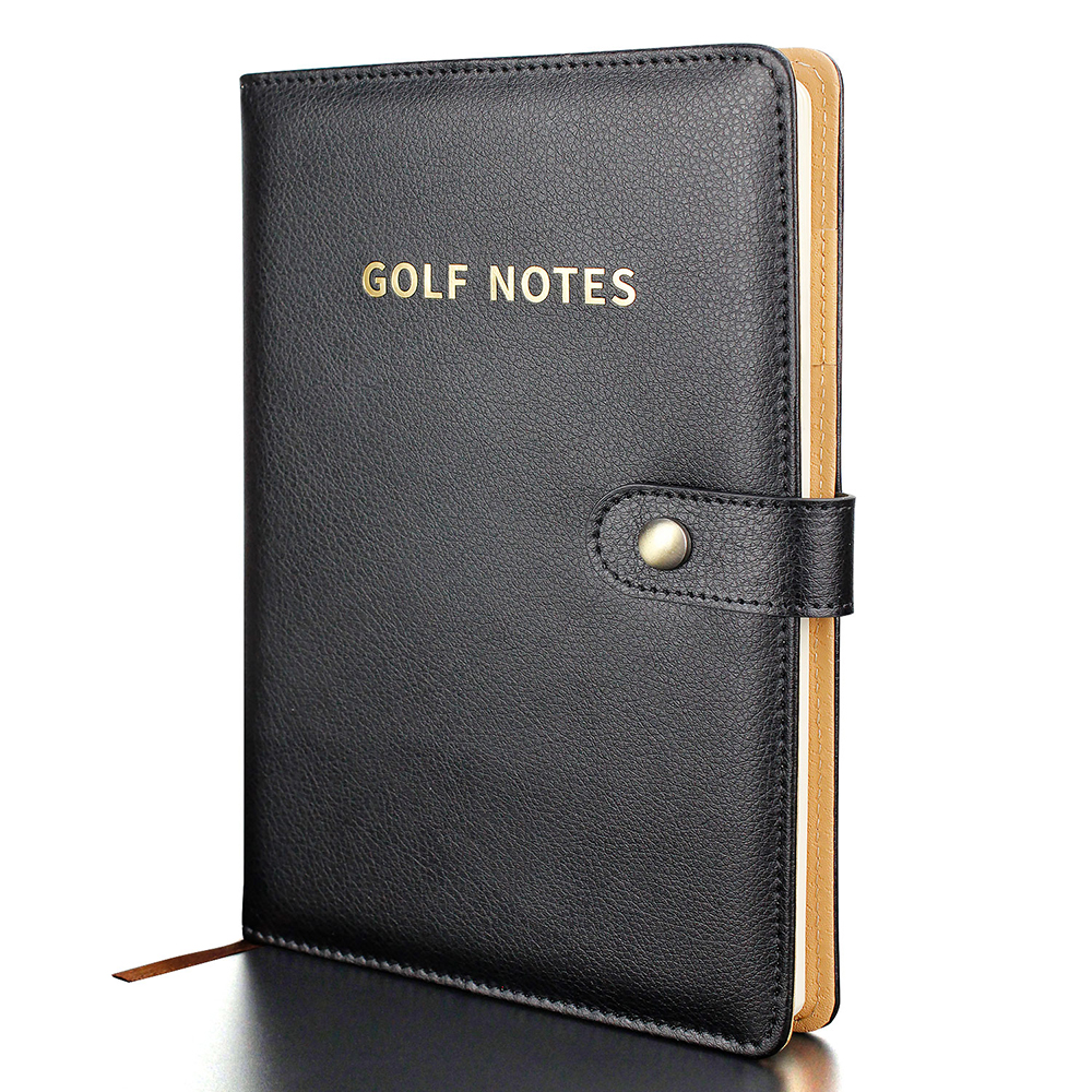 Black Leather Golf Scorecard H - Leather Work Notebook ulasan dan harga