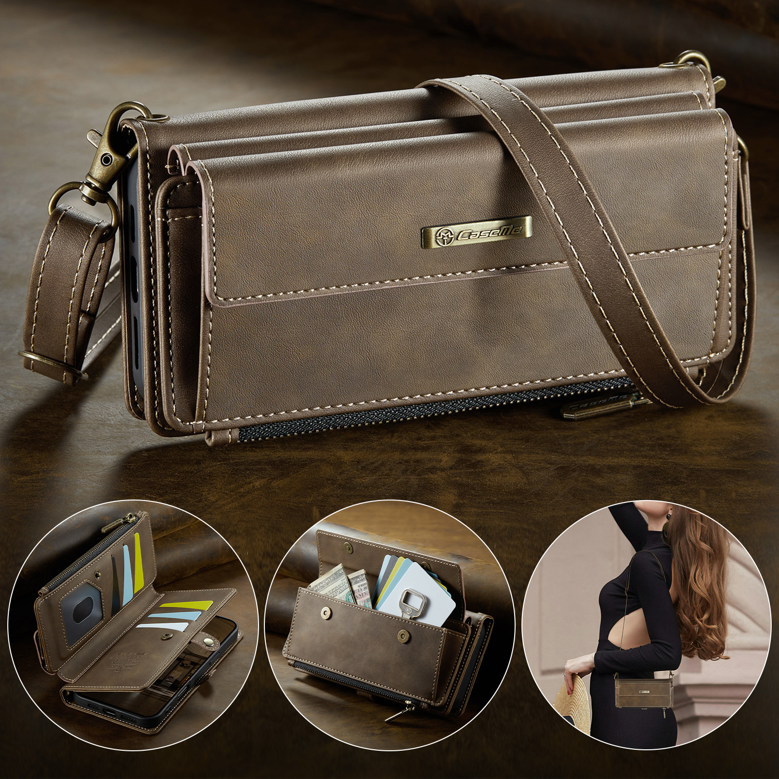 Business Magnetic Card Solt Wa - Leather Work Bag ulasan dan harga