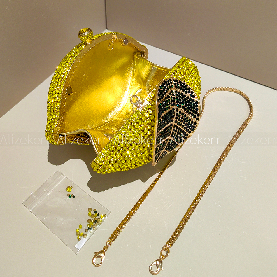 Alizekerr Lemon Shaped Diamond - Leatherwork Wallet ulasan dan harga