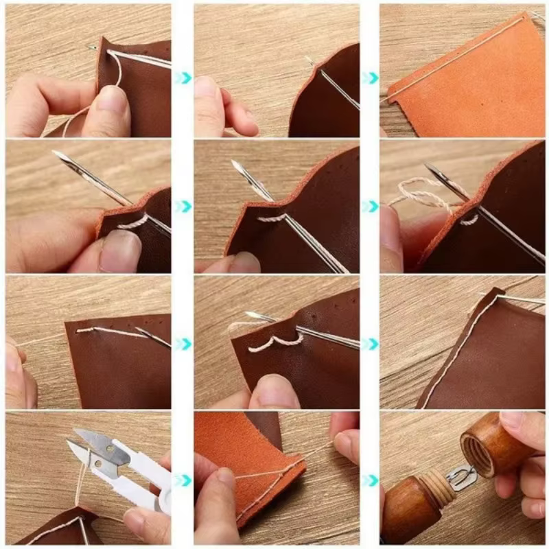1 Set Leather Sewing Stitching - Leatherwork Tool Kit ulasan dan harga