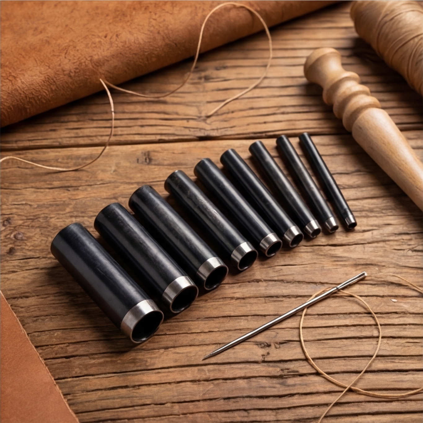 A49 DIY Leatherworking round C - Leatherwork Tool Kit ulasan dan harga