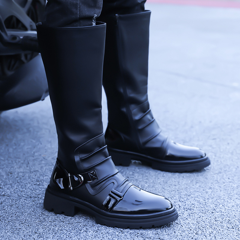 2026 New Men‘s Motorcycle Boot - Leather Work Fabric ulasan dan harga