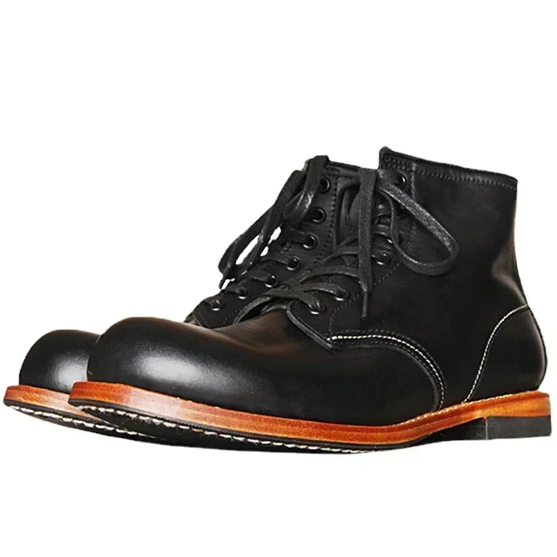 Vintage Men Goodyear-Welted Ge - Vintage Leatherwork ulasan dan harga
