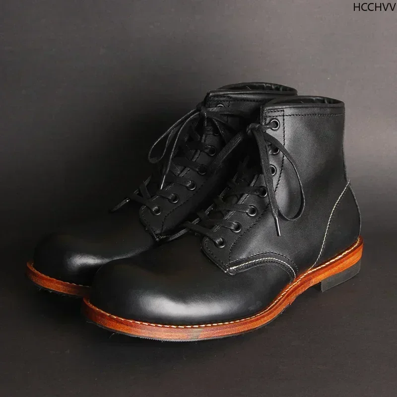 Vintage Men Goodyear-Welted Ge - Vintage Leatherwork ulasan dan harga