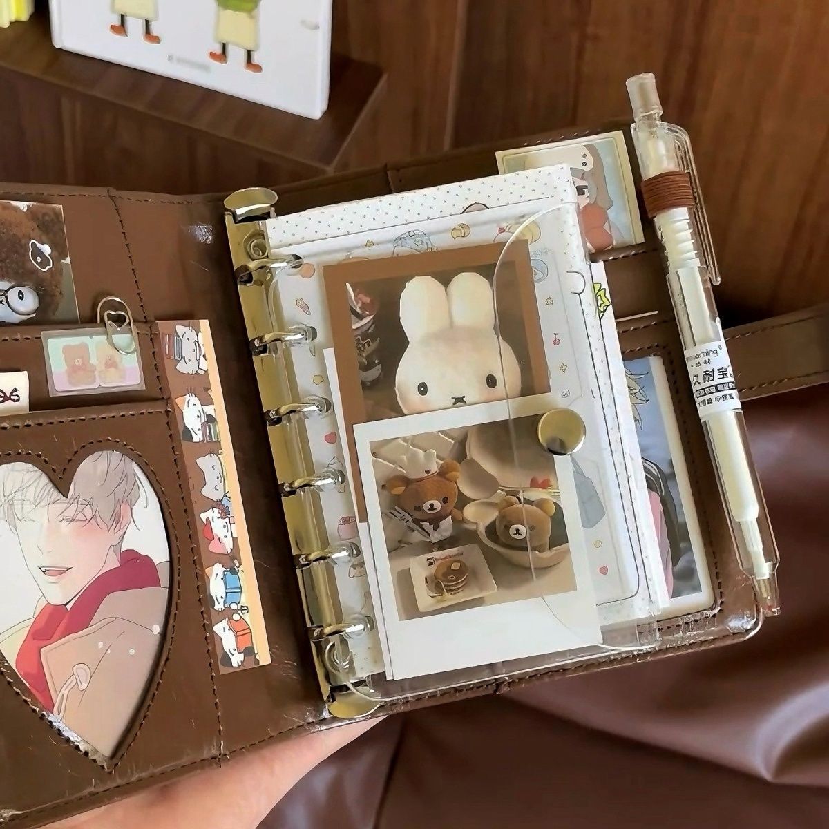 Retro Brown A7 Leather Loose L - Leather Work Notebook ulasan dan harga