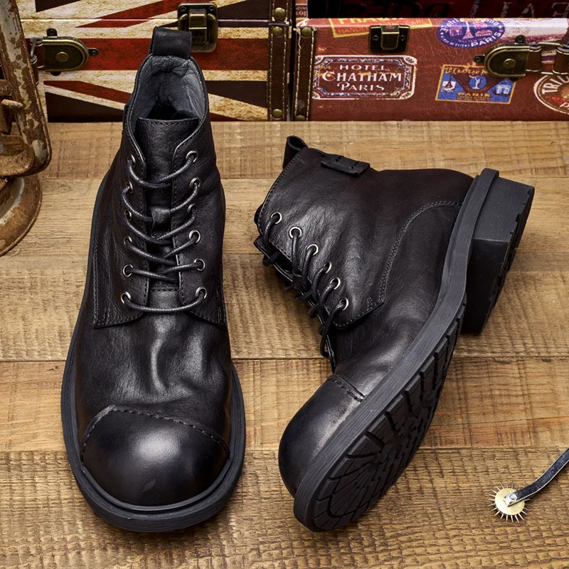 Vintage Business Mens Boots Lu - Vintage Leatherwork ulasan dan harga