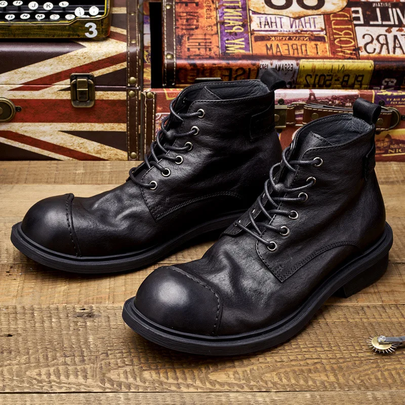 Vintage Business Mens Boots Lu - Vintage Leatherwork ulasan dan harga