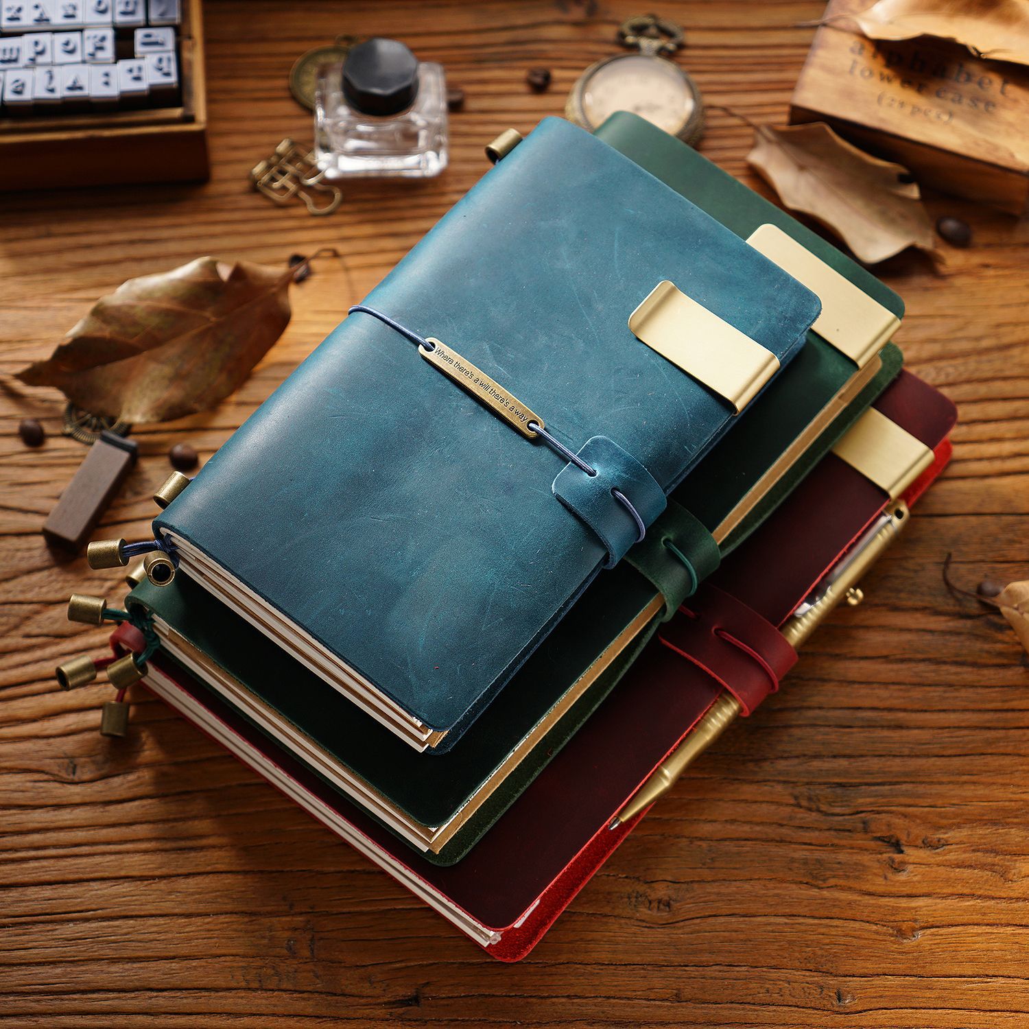 100% TN04 Genuine Leather Trav - Leather Work Notebook ulasan dan harga