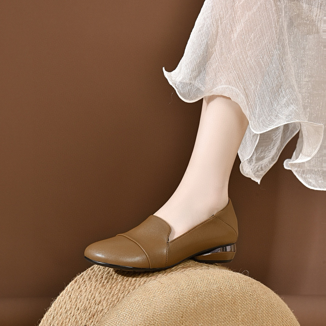 Women's shoes 2026 autumn low  - Leather Works ulasan dan harga